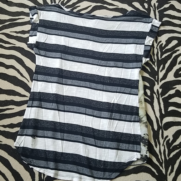 Mesh Tiger and Striped Back Top - Picture 6 of 11